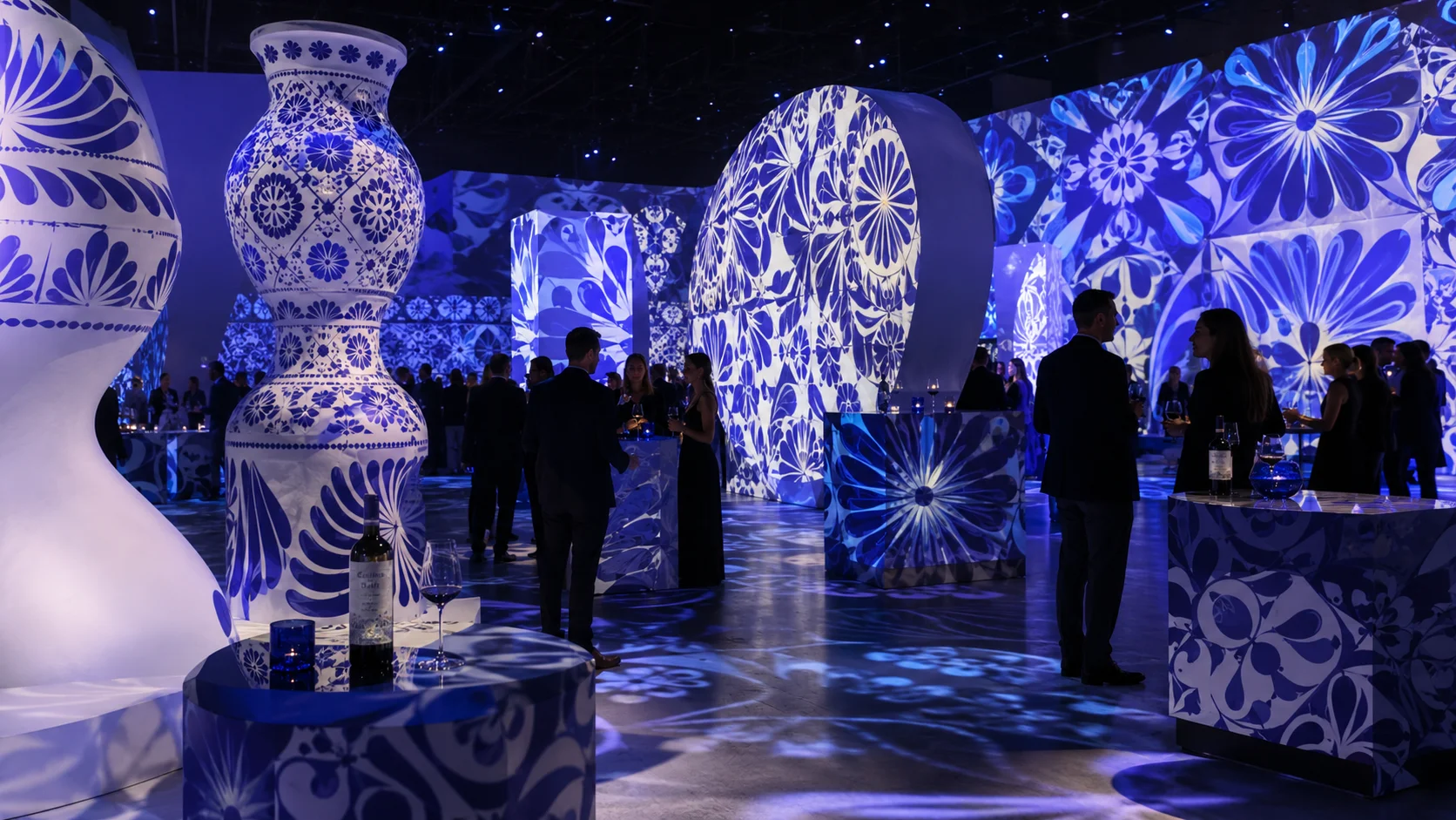 Exhibición inmersiva en galería