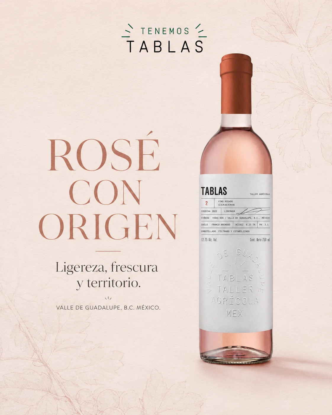 Post · Rosé con origen